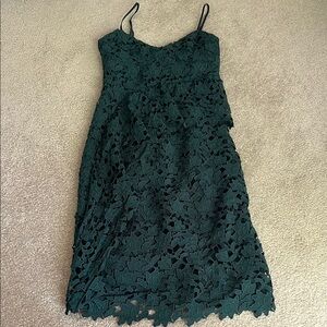 NWT Club Monaco Green Lace Dress sz 0